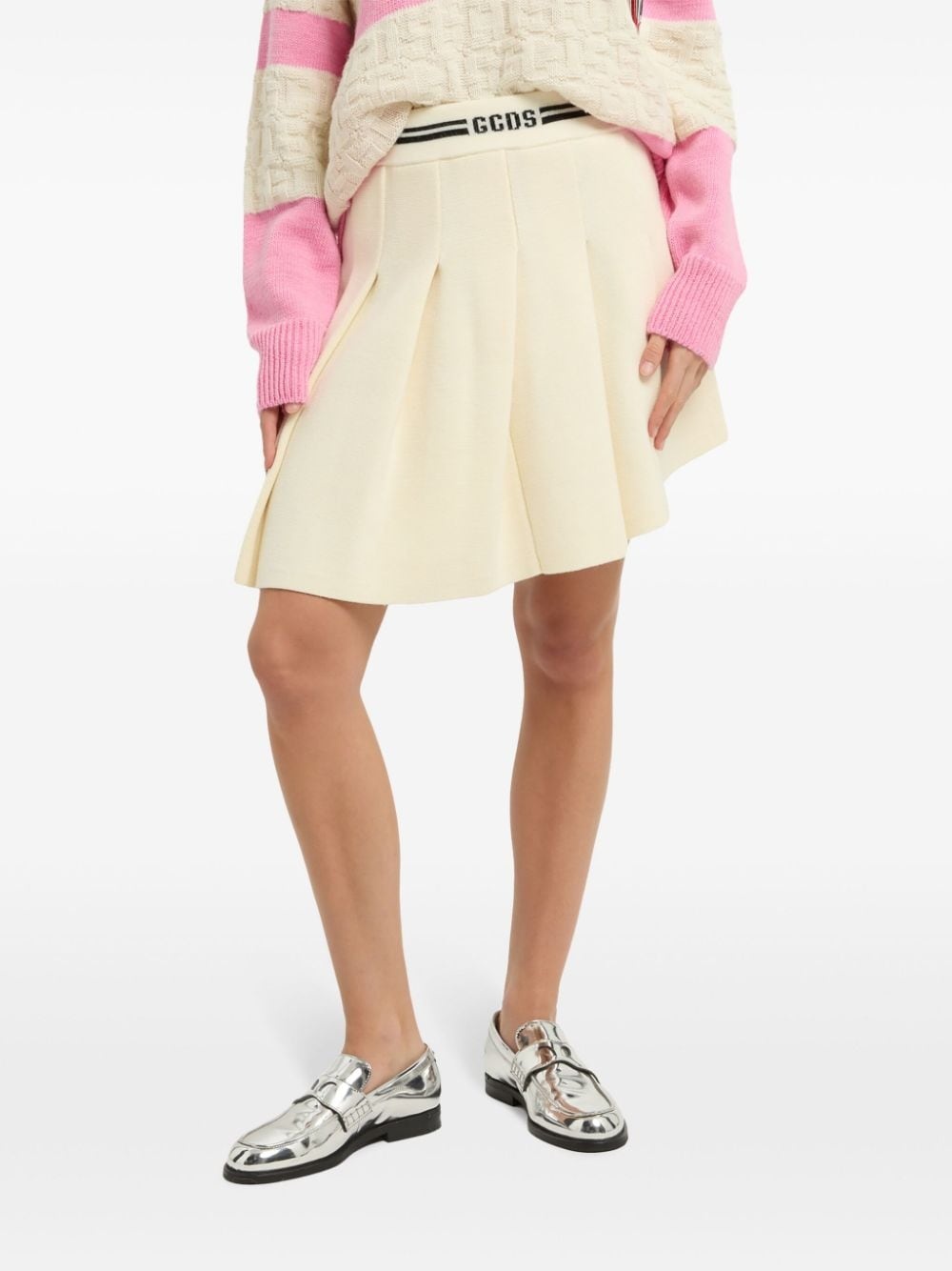 knitted pleated skirt - 4