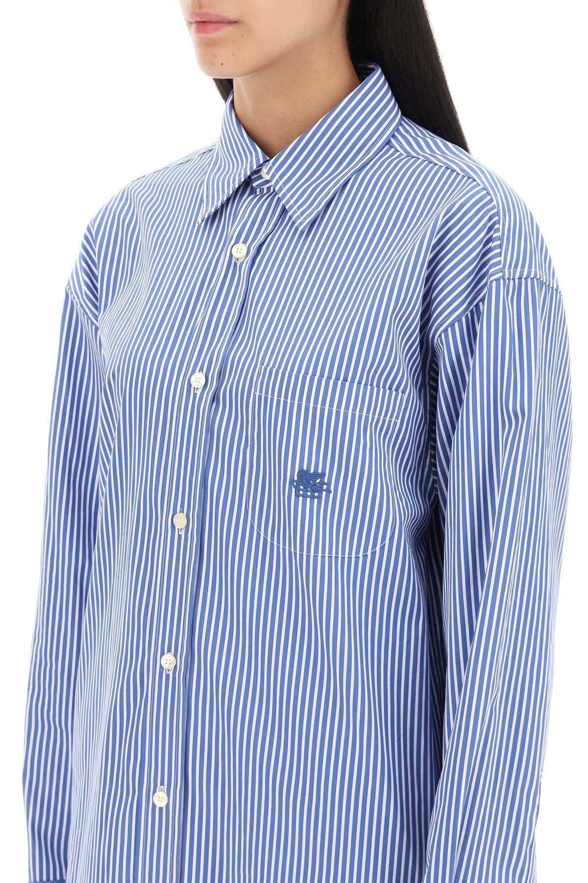 Striped poplin shirt - 5