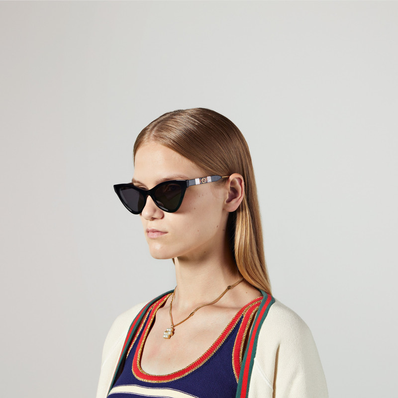 GG0597S Cat eye acetate sunglasses 3
