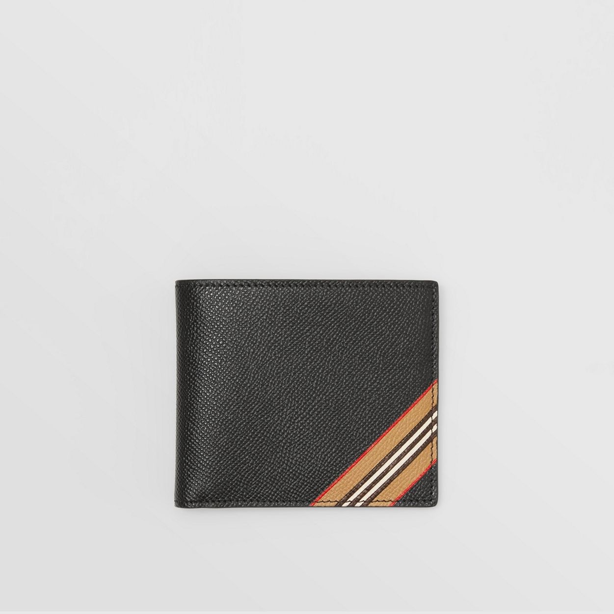 Icon Stripe Print Leather International Bifold Wallet - 1