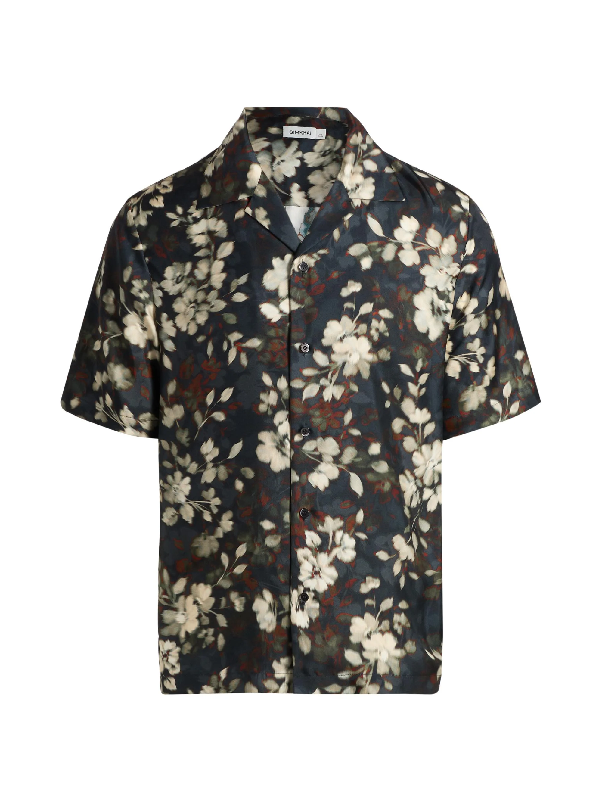Men's Casper Floral Silk Shirt - Floral Print - 1