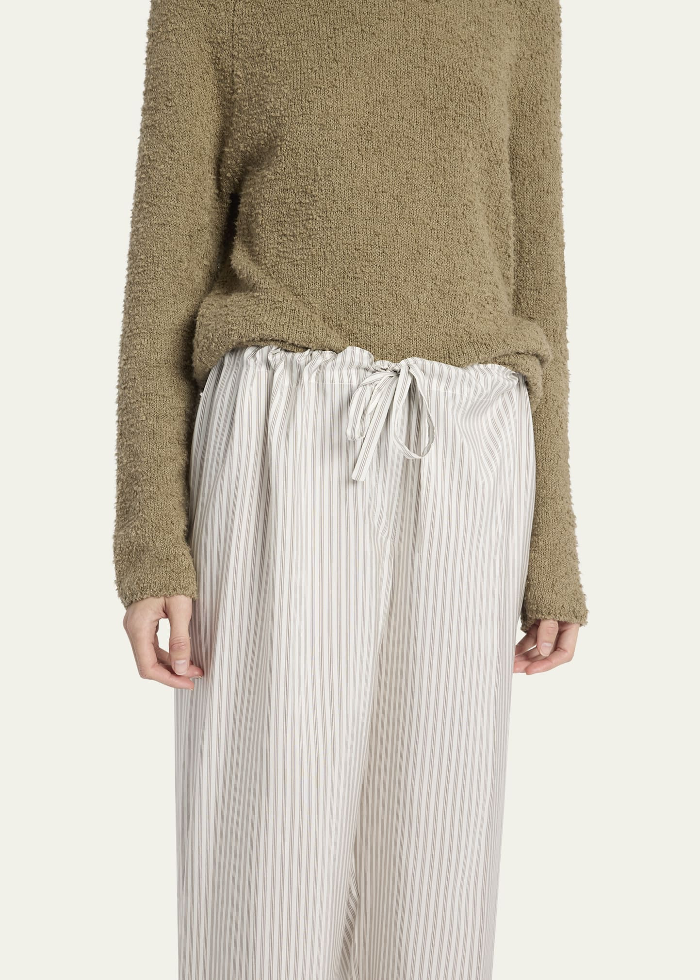 Yayah Stripe Silk Pants - 5