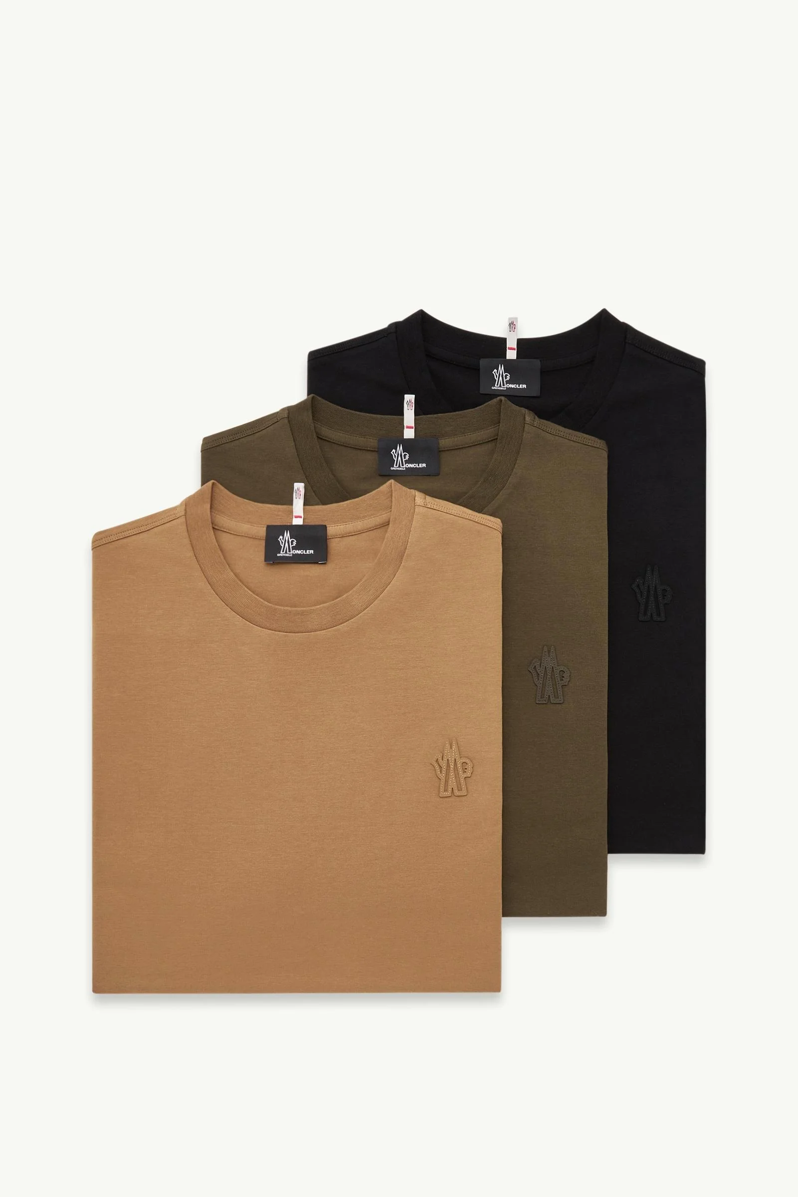 Logo Patch Cotton Blend T-Shirt (Three Pack) - 1