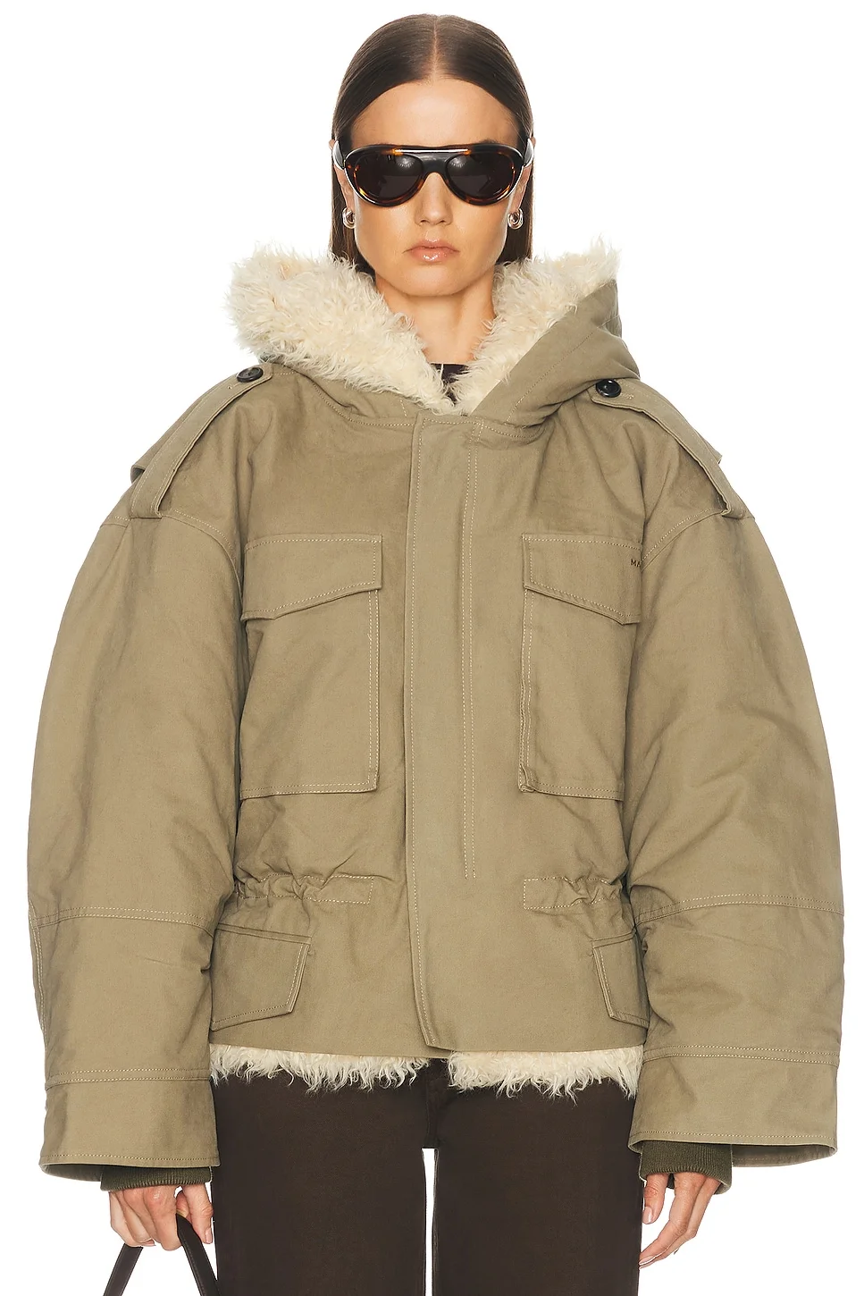 Cropped Cargo Parka - 1