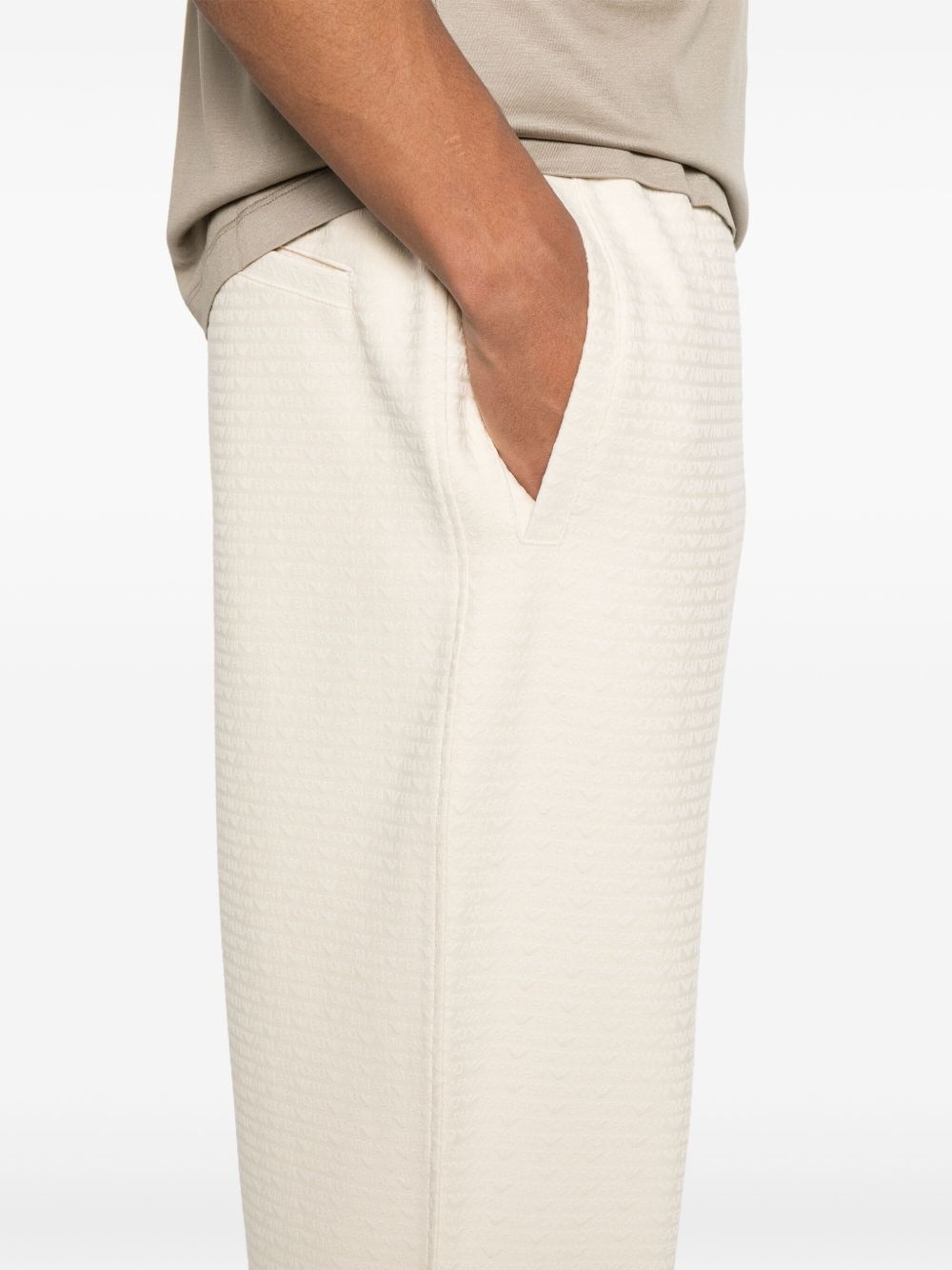 logo-jacquard track pants - 5