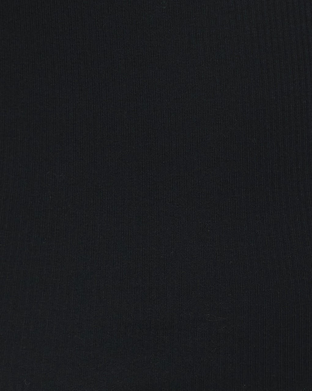 Top Fine Rib Singlet Black - 6
