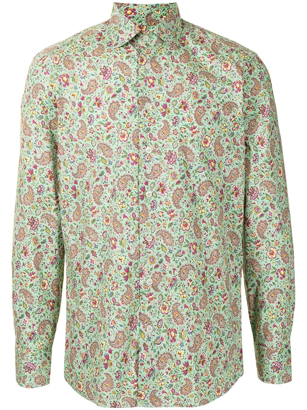 paisley print cotton shirt - 1