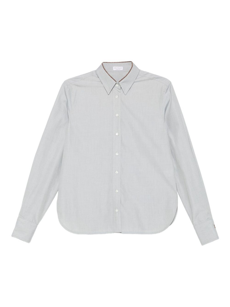 button-down pinstripe shirt 1