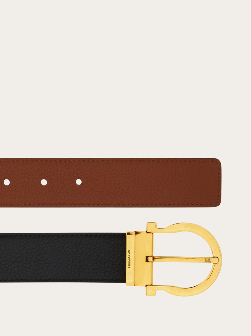 FERRAGAMO Reversible and adjustable Gancini belt outlook
