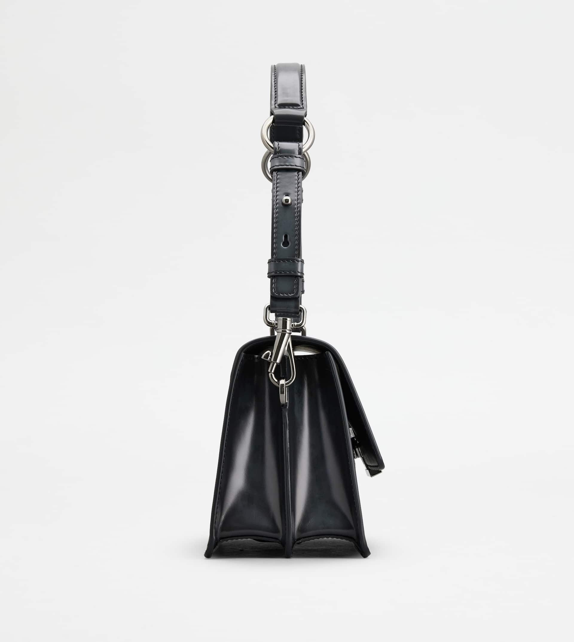 T TIMELESS SHOULDER BAG IN LEATHER MINI - GREY - 2