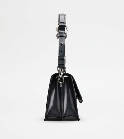 Tod's T TIMELESS SHOULDER BAG IN LEATHER MINI - GREY outlook