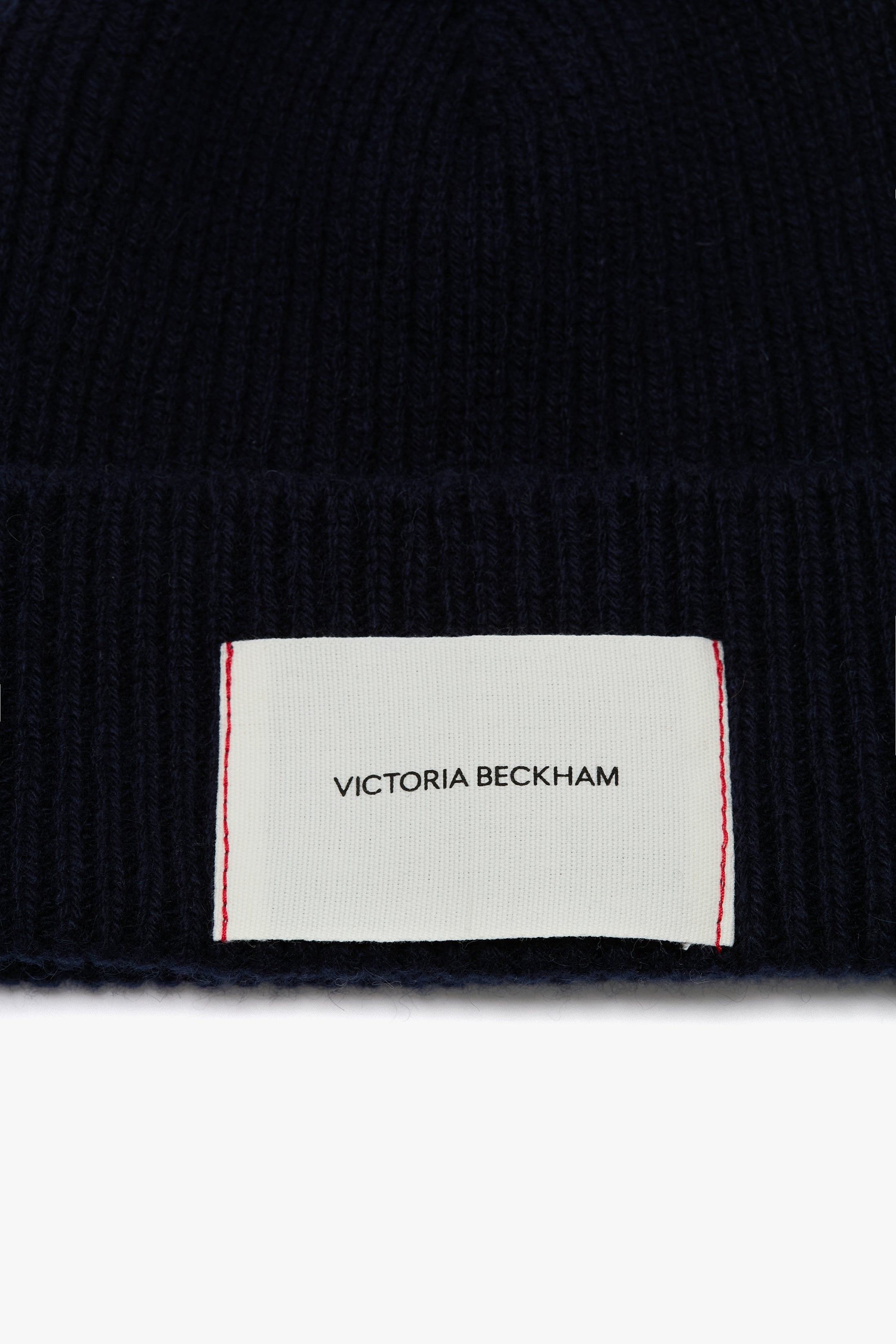 Logo Patch Beanie In Navy-Red - 5