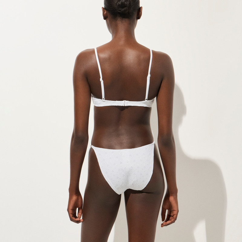 Wave eyelet bikini top 4