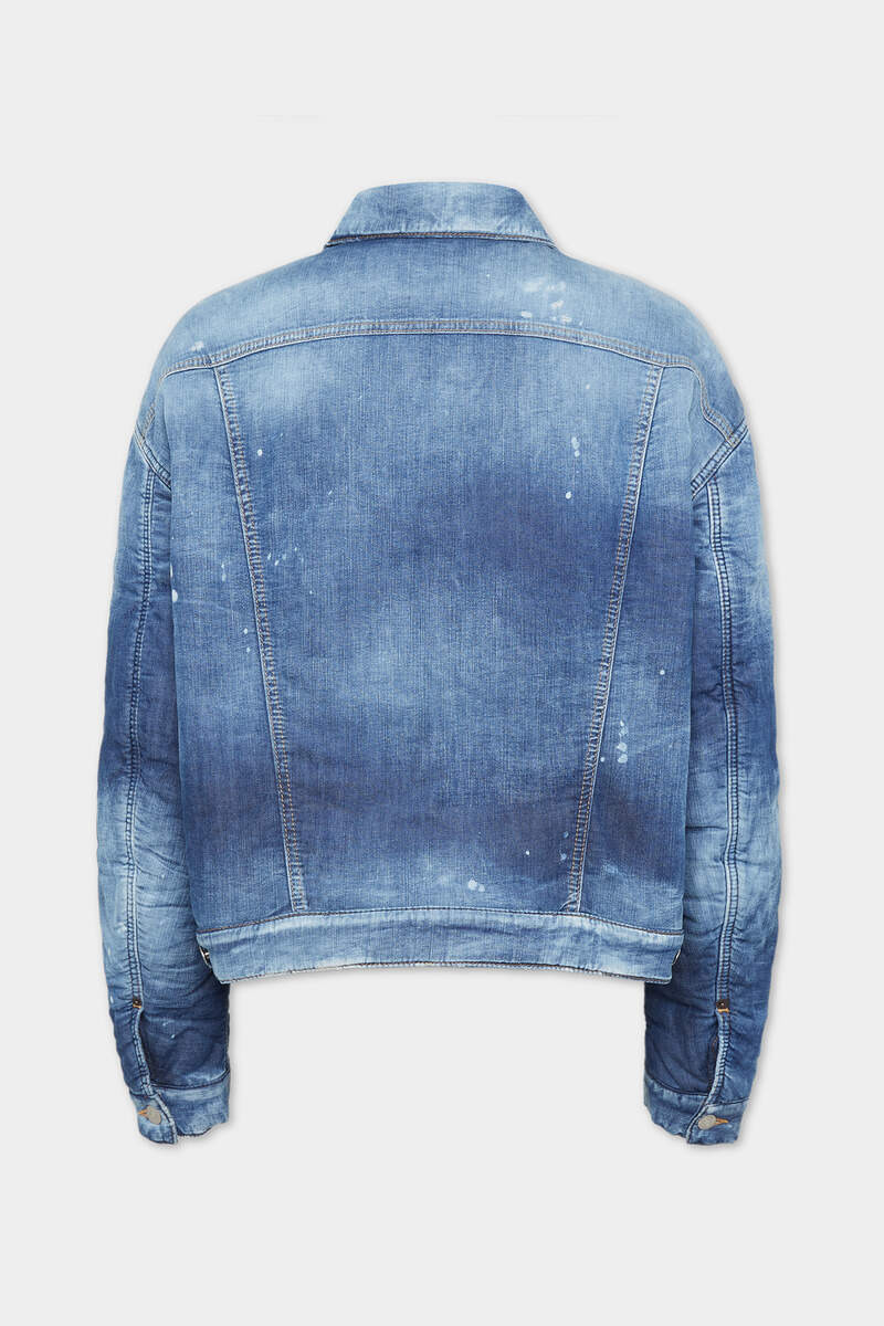 DSQUARED2 LIGHT PADDED DENIM JEAN JACKET outlook
