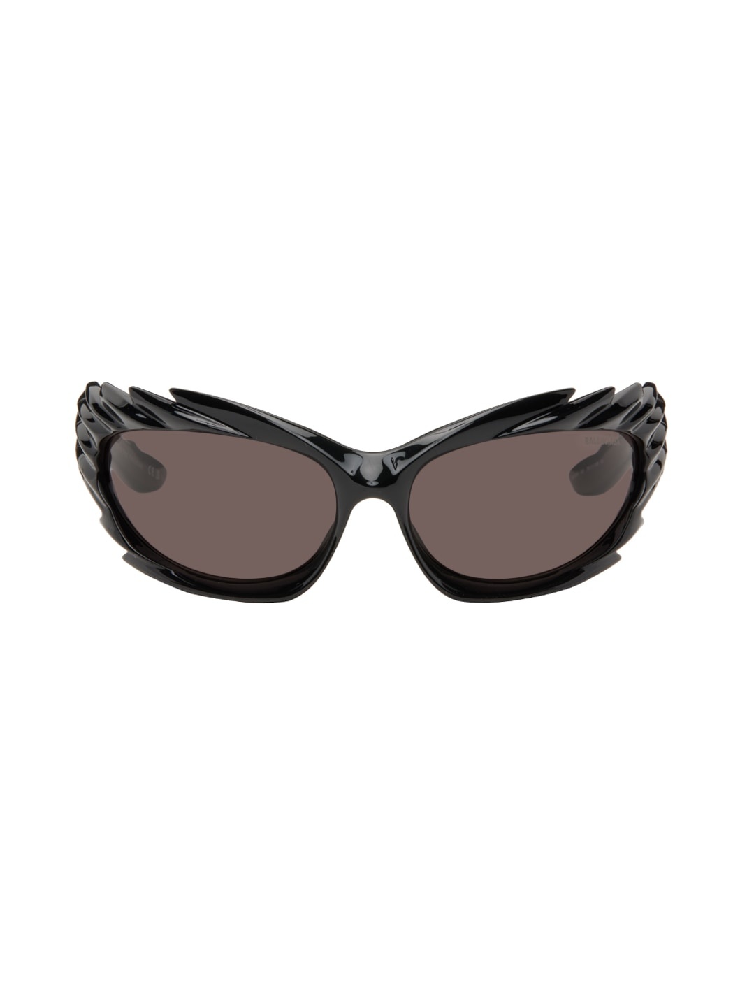BALENCIAGA Black Spike Sunglasses ssense REVERSIBLE