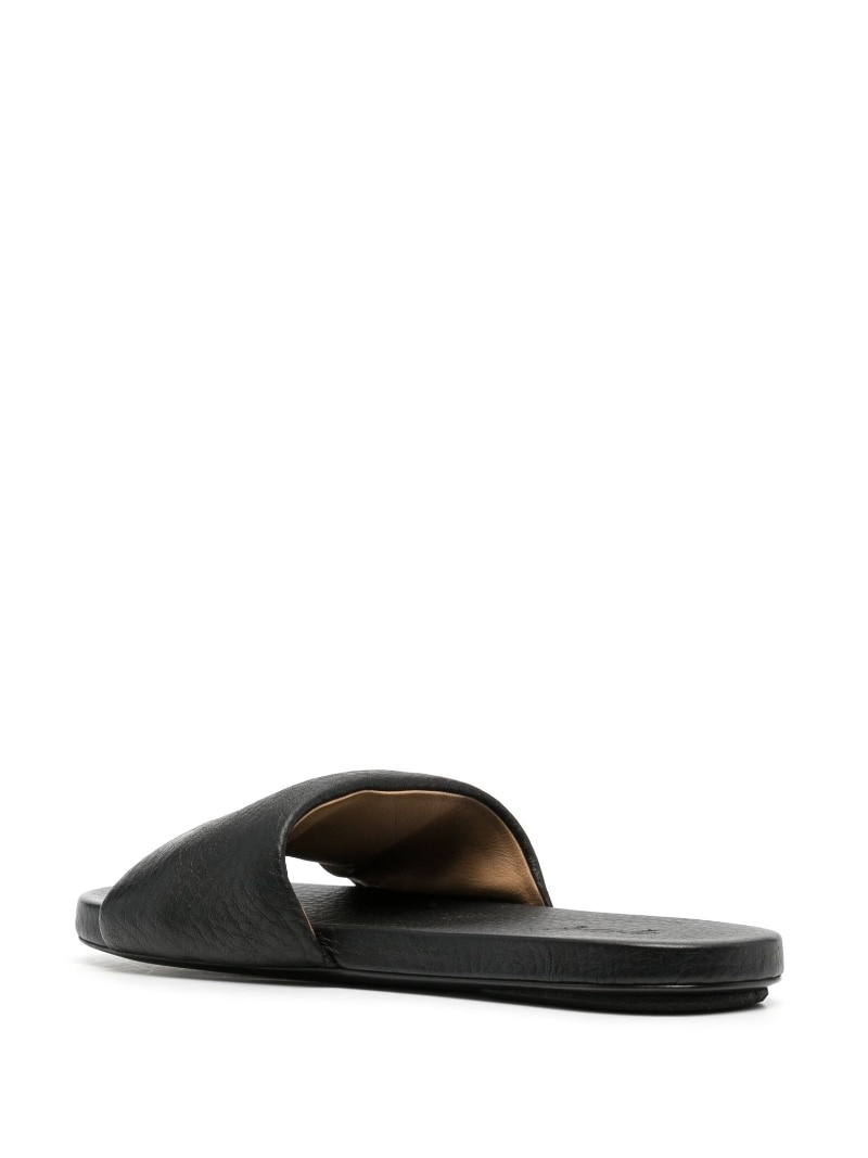 open-toe leather sandals - 3