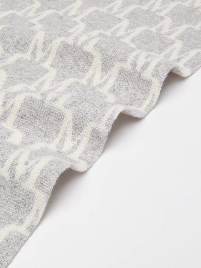 ORLI Cashmere logo scarf 3