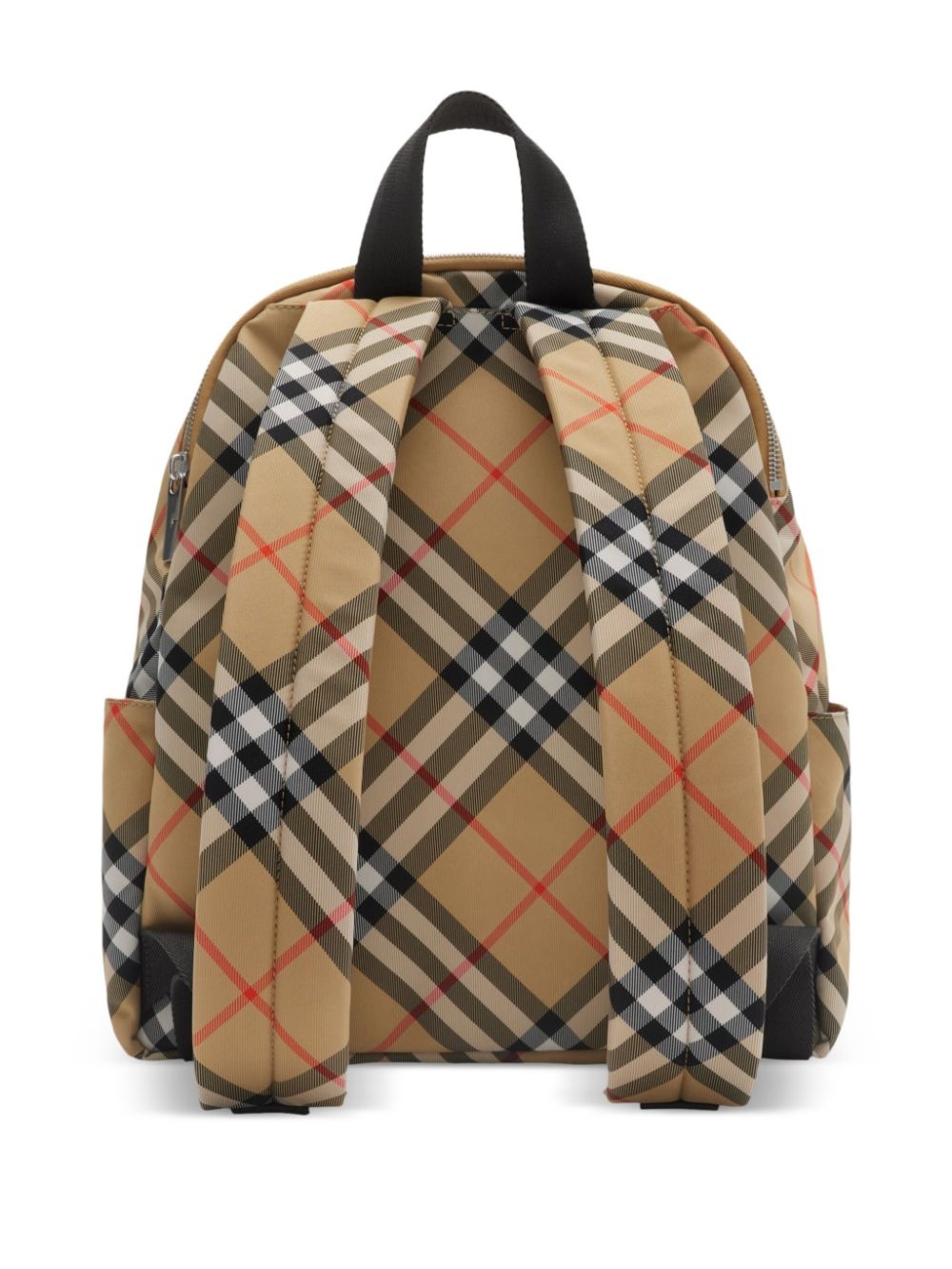 small check-print backpack - 3