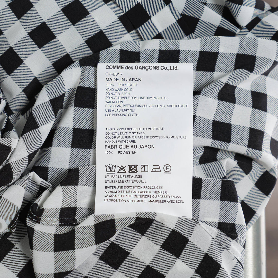 Polyester Crepe De Chine Check Blouse - 3