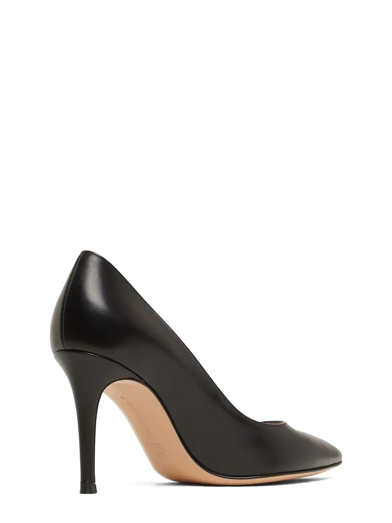 85MM GIANVITO LEATHER PUMPS - 4