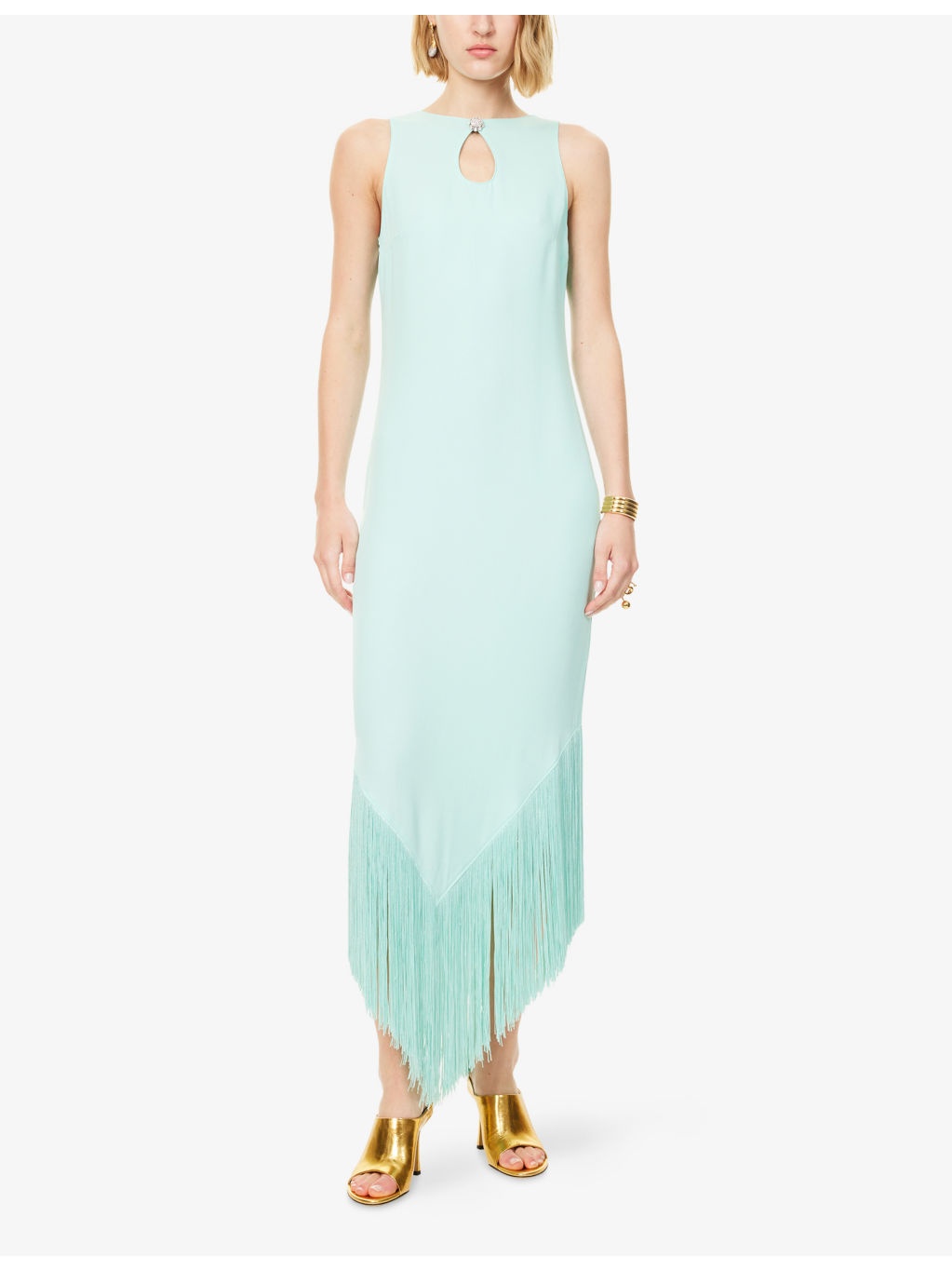 Taormina Fringed Woven Midi Dress - 3