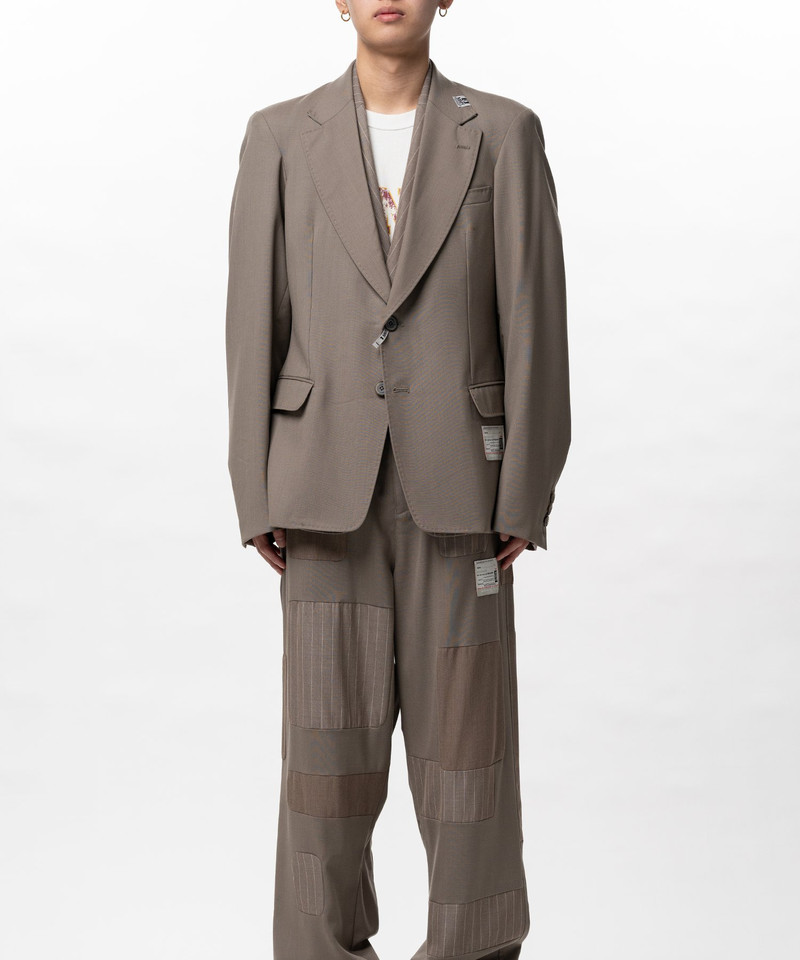 Front Layered Wool Jacket 10