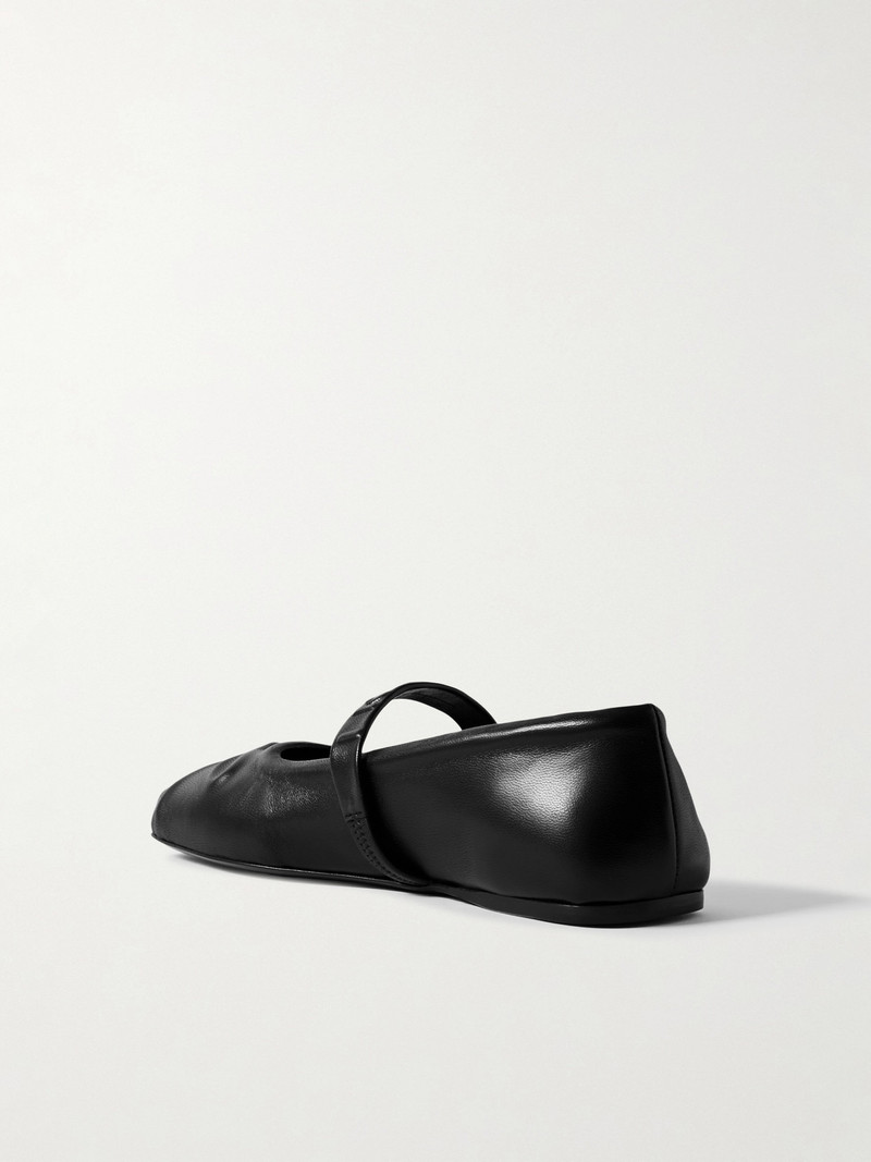 Embossed Leather Mary Jane Ballet Flats 4