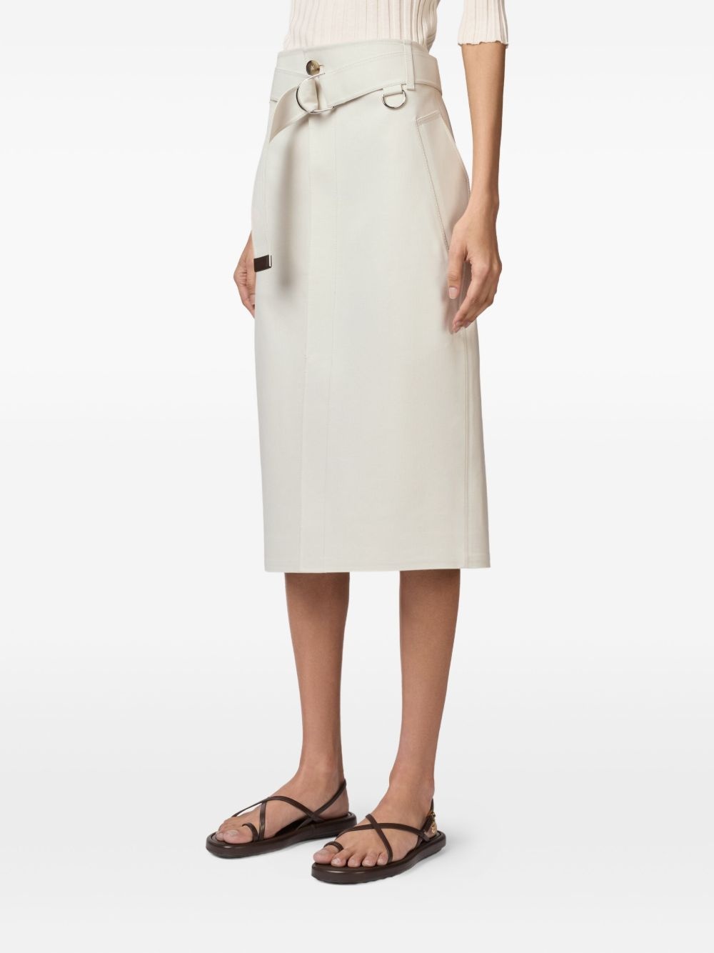 belted midi skirt - 3