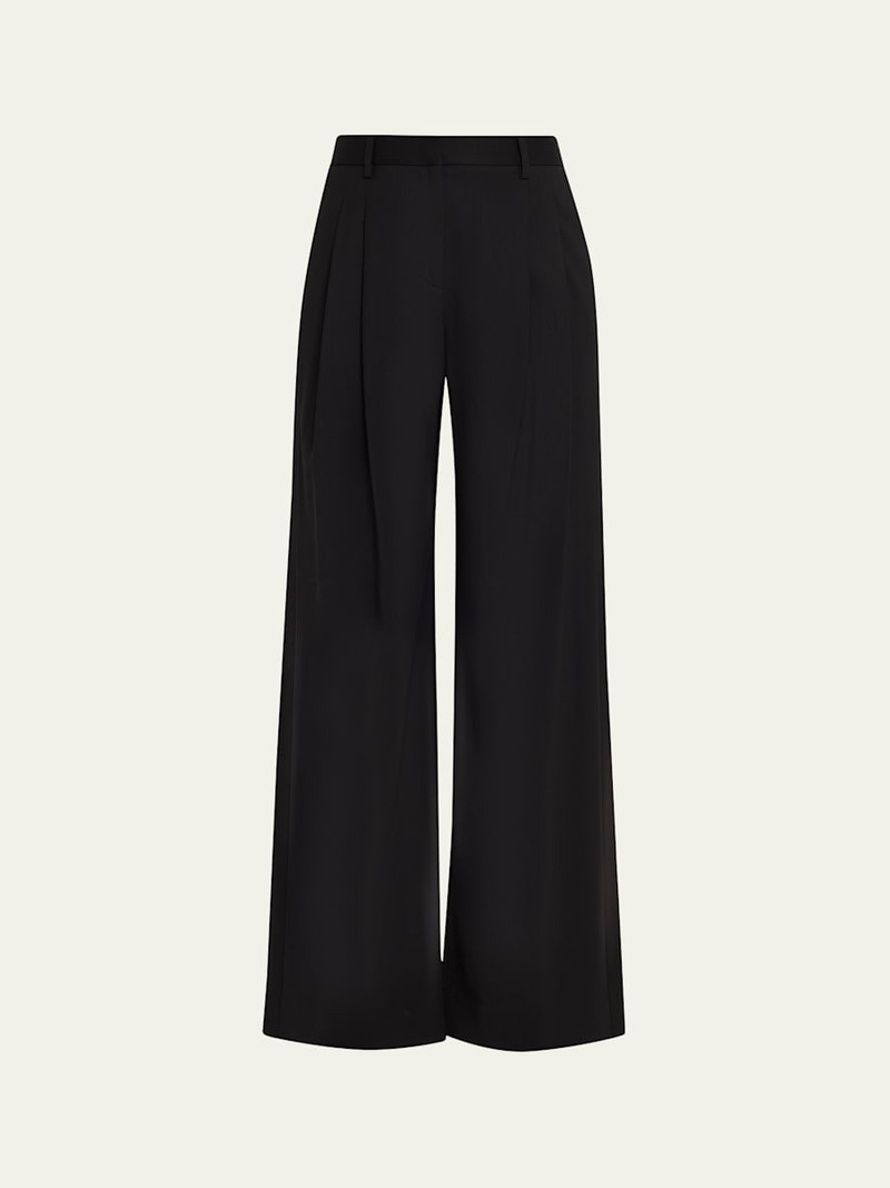 Sulli Pants with Tux Stripes in Stretch Wool Suiting 1