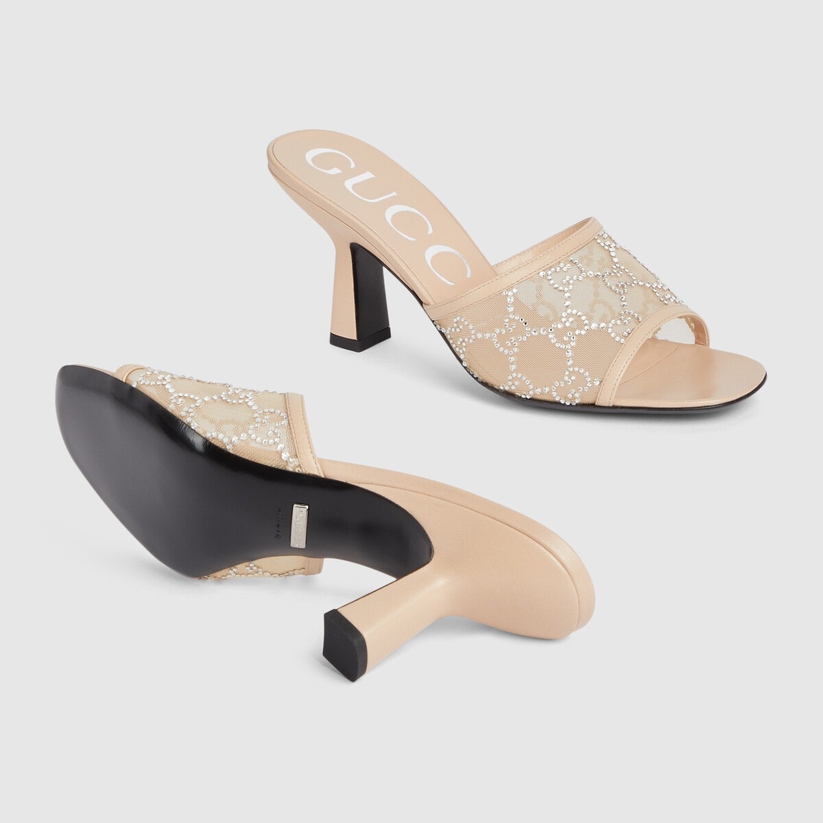 Low heel slide sandals deals