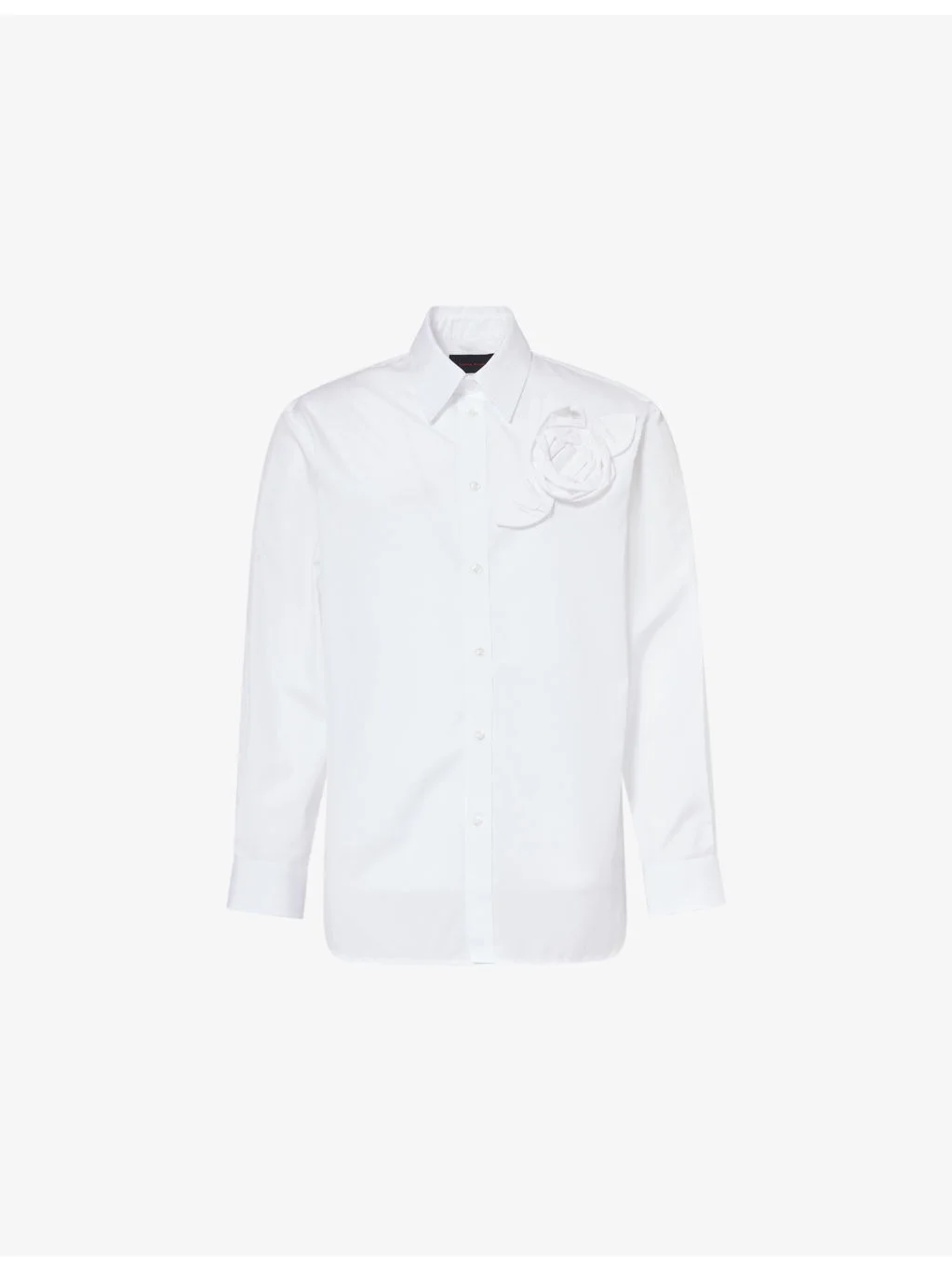 Pressed Rosette Cotton Shirt - 1