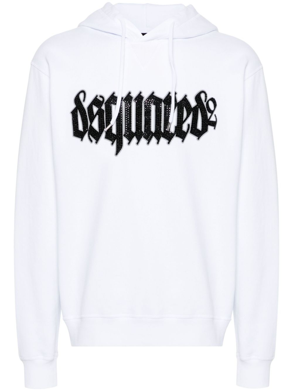 logo-appliquÃ© cotton hoodie - 1