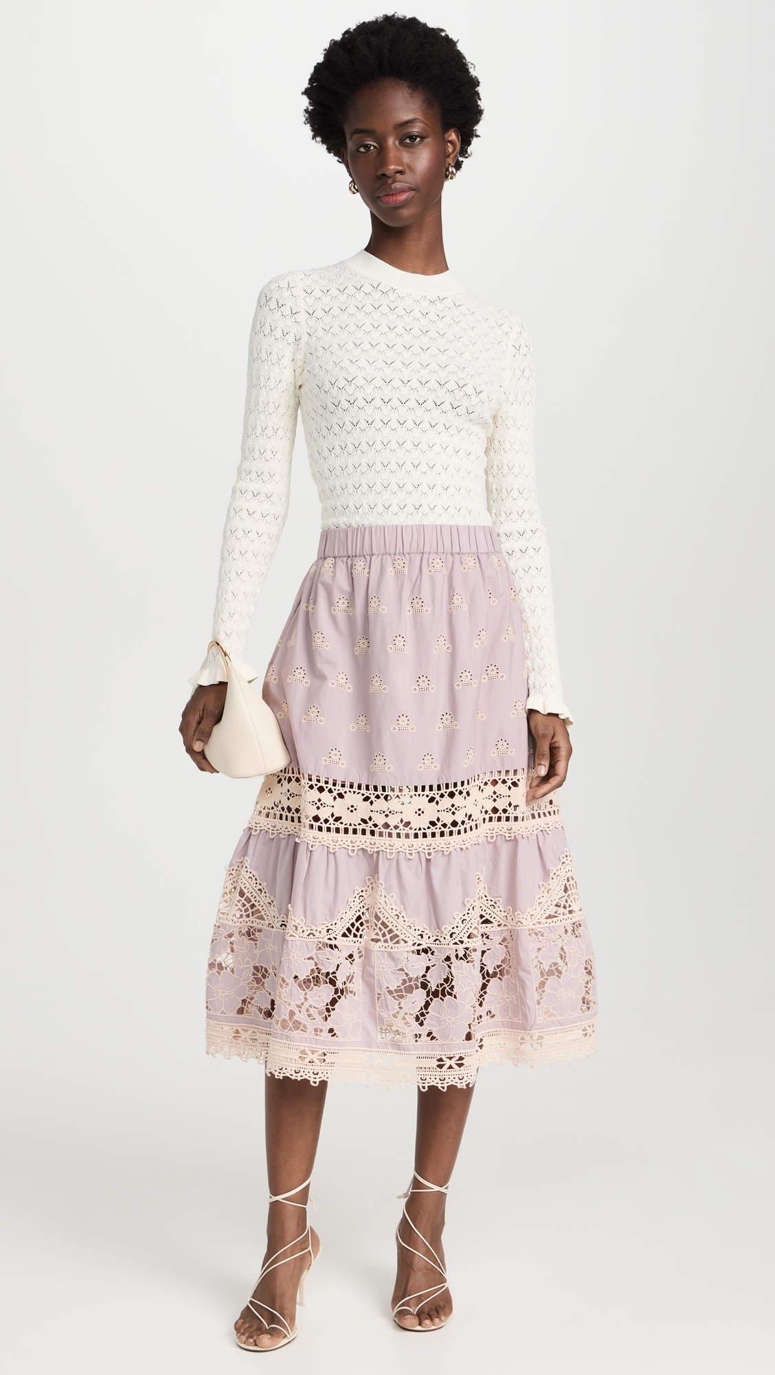Rue Fine Knit Gauge Knit High Neck Sweater - 7