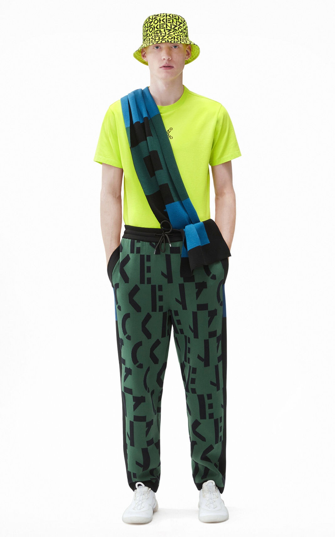 KENZO Sport	monogrammed jogging pants - 2