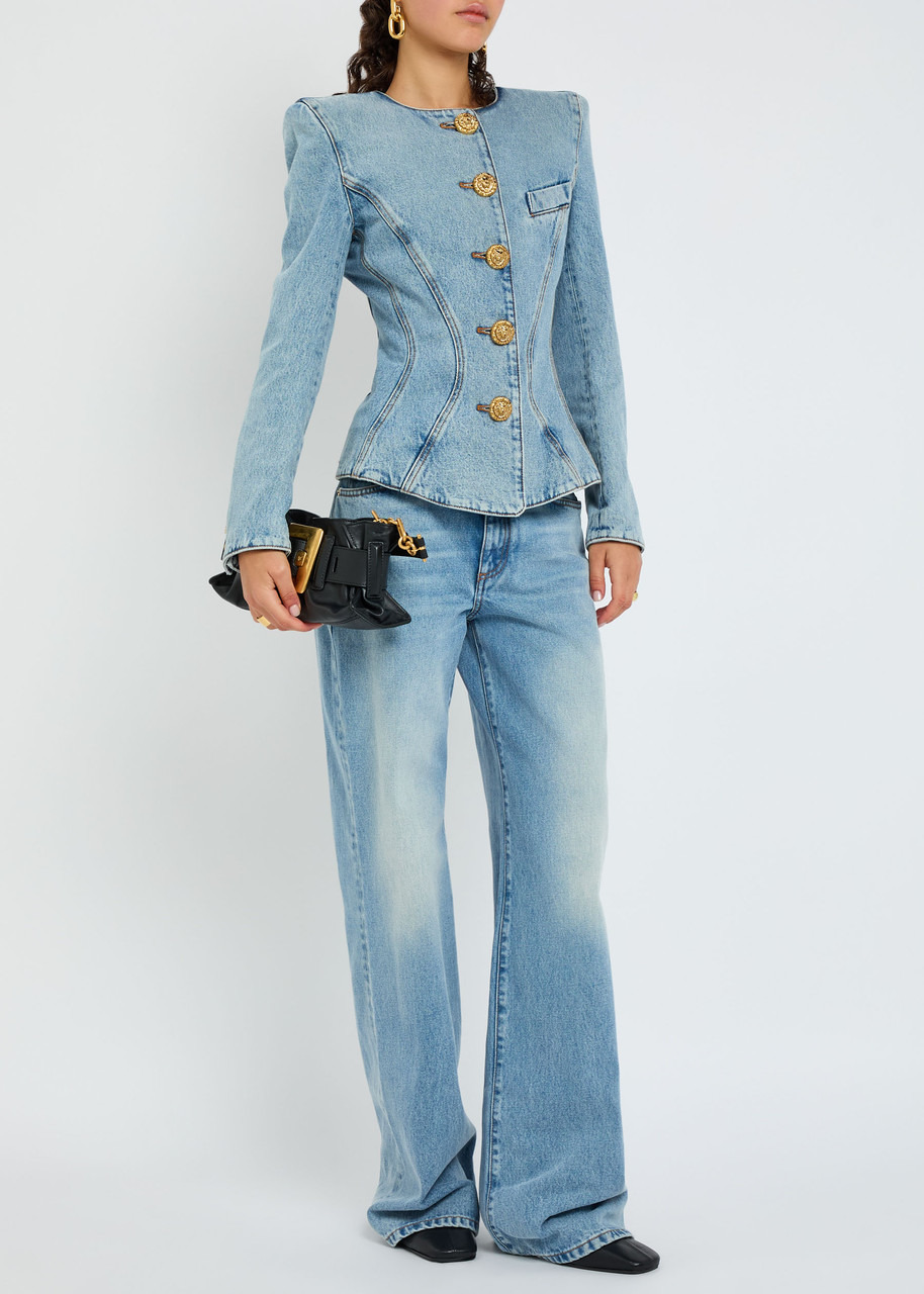 Balmain Panelled Denim Jacket - 4