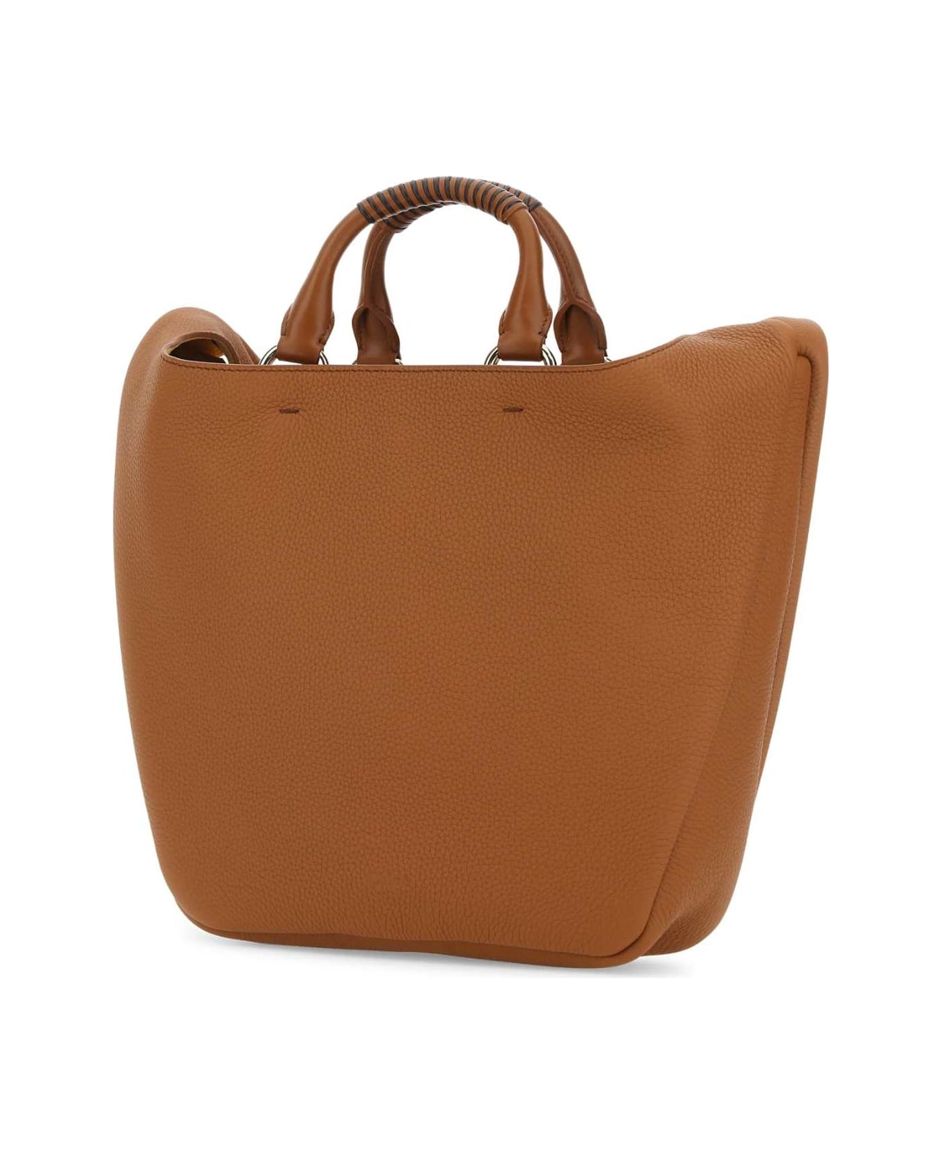 Caramel Leather Medium Deia Handbag - 2