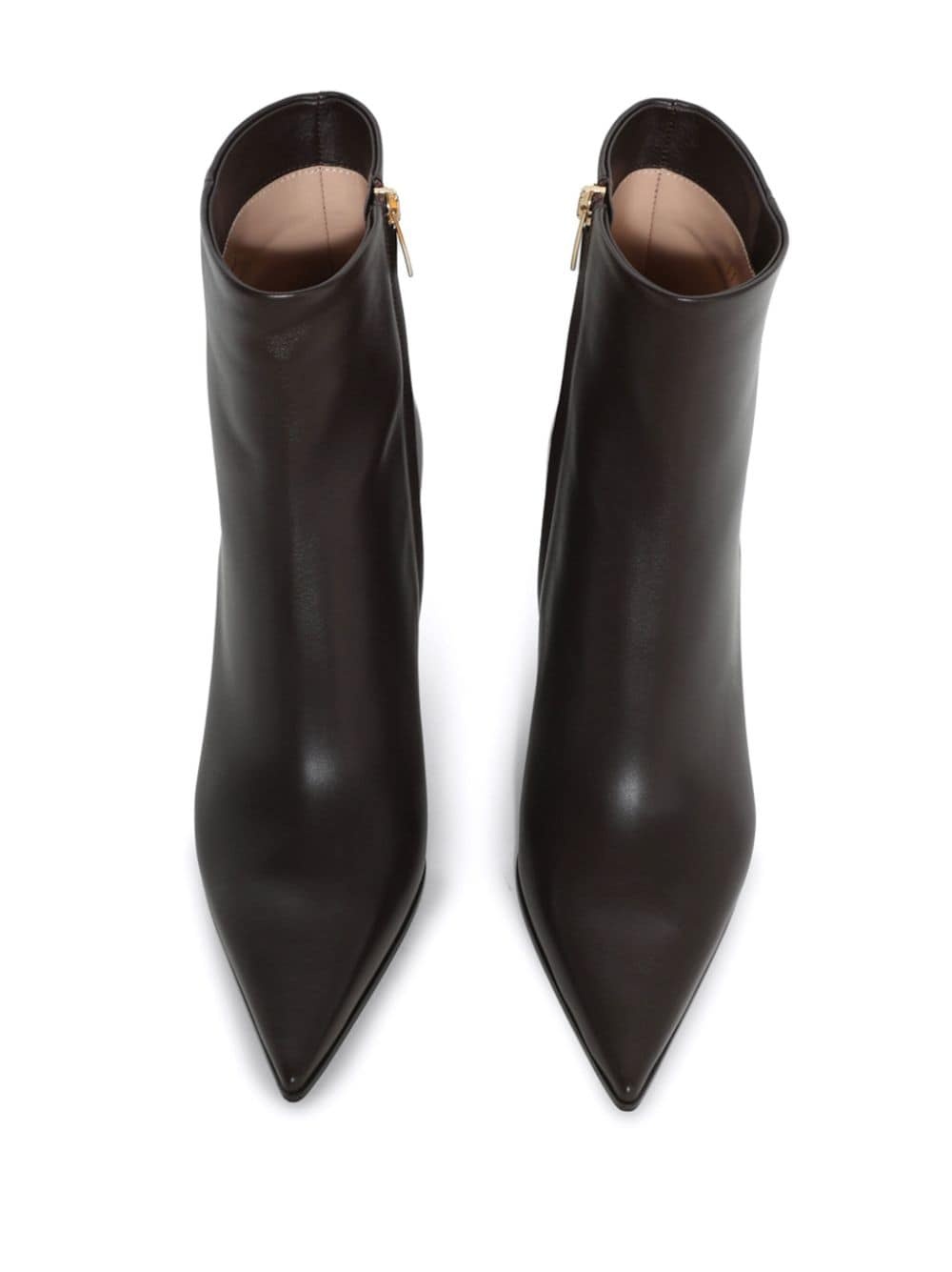 85mm leather boots - 4
