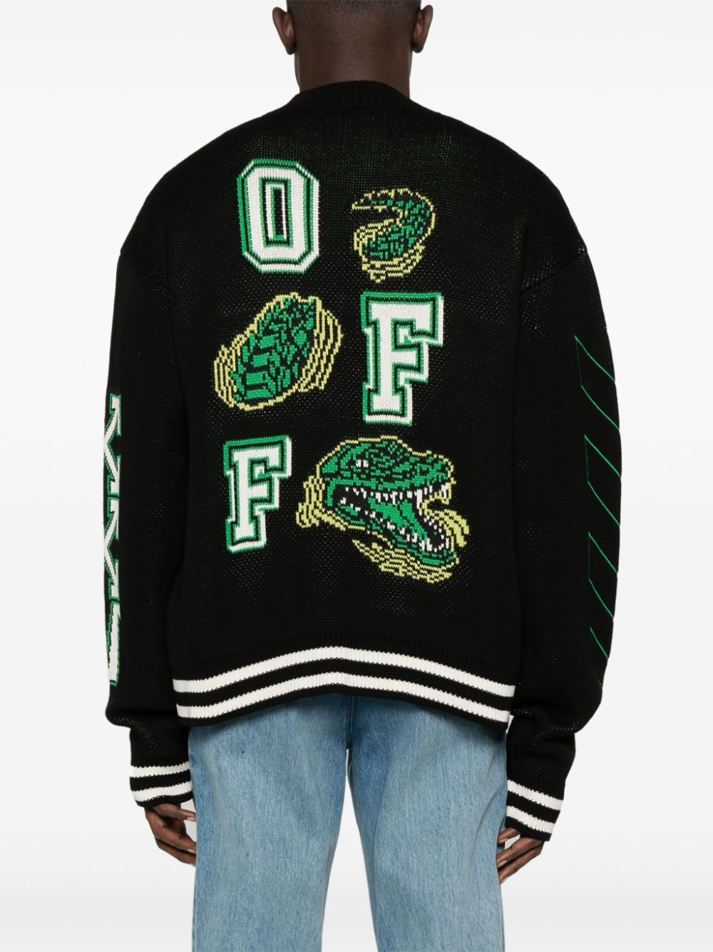 patch-detailing cardigan - 4