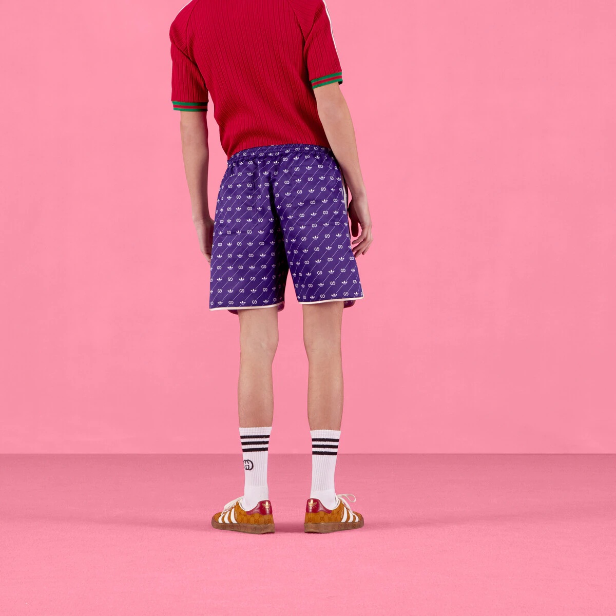 adidas x Gucci Trefoil print shorts - 7