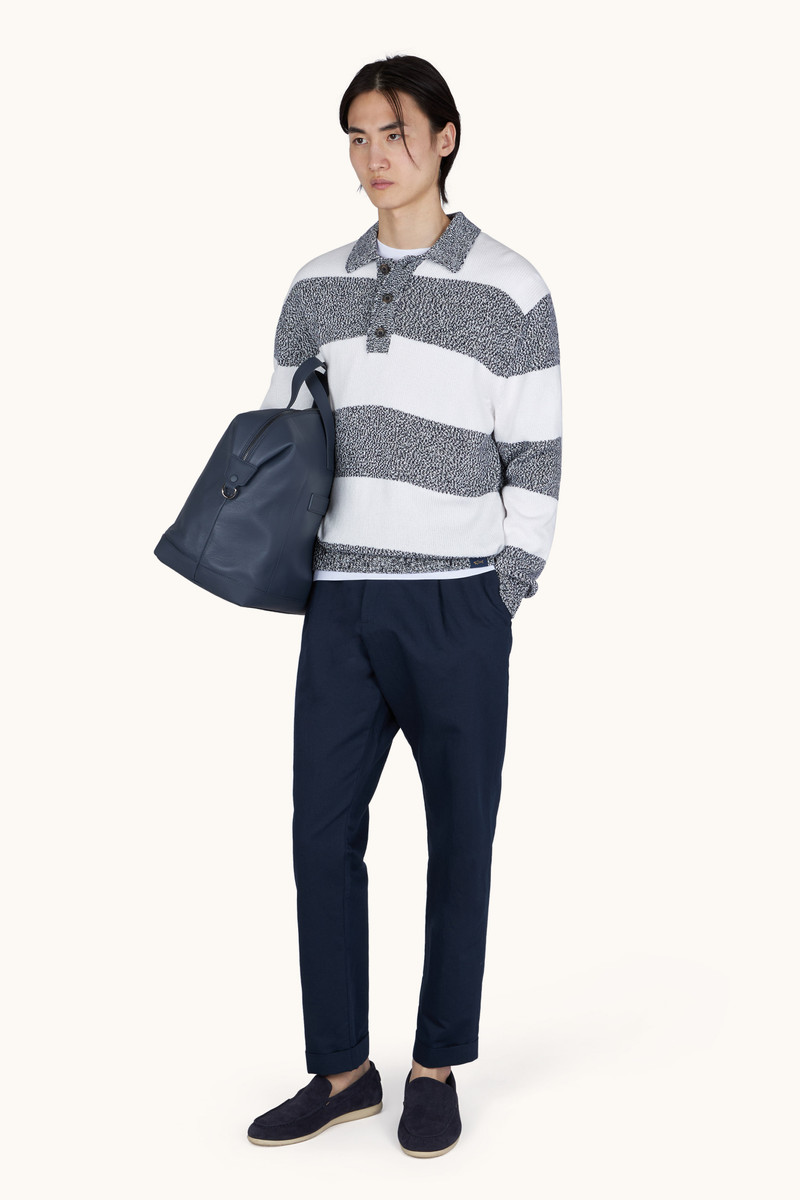 Paul & Shark KNIT POLO IN PIUMA COTTON WITH STRIPED PATTERN outlook