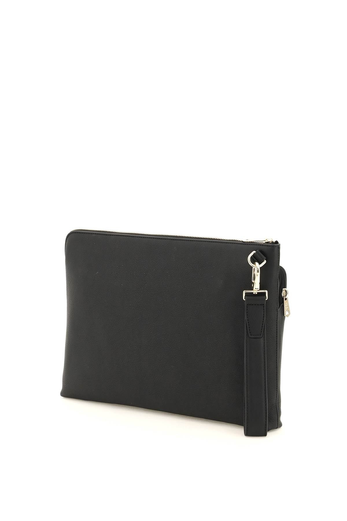 Signture Stripe Leather Pouch - 2