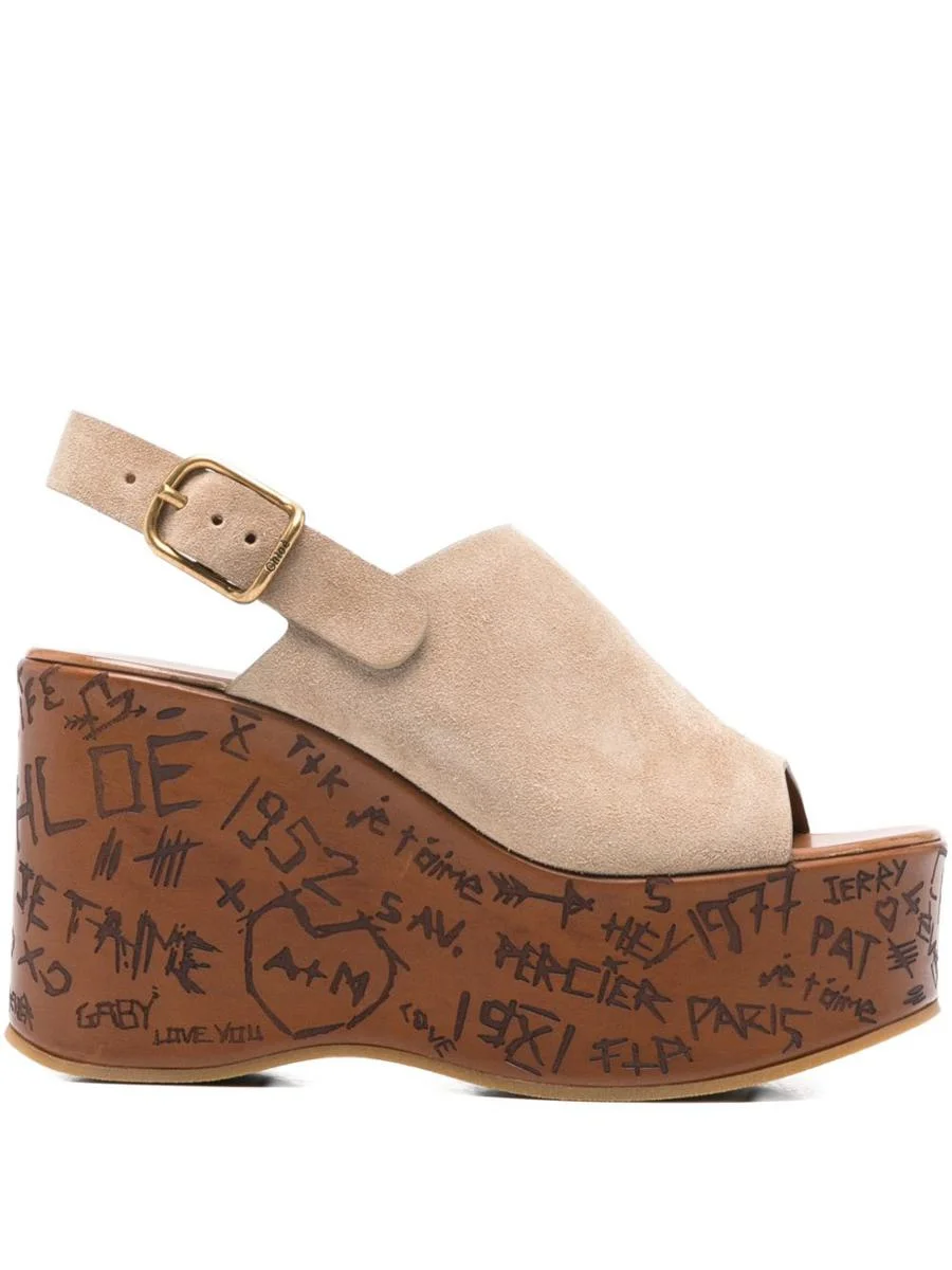 Chloé Maxime Wedge Sandals - 1