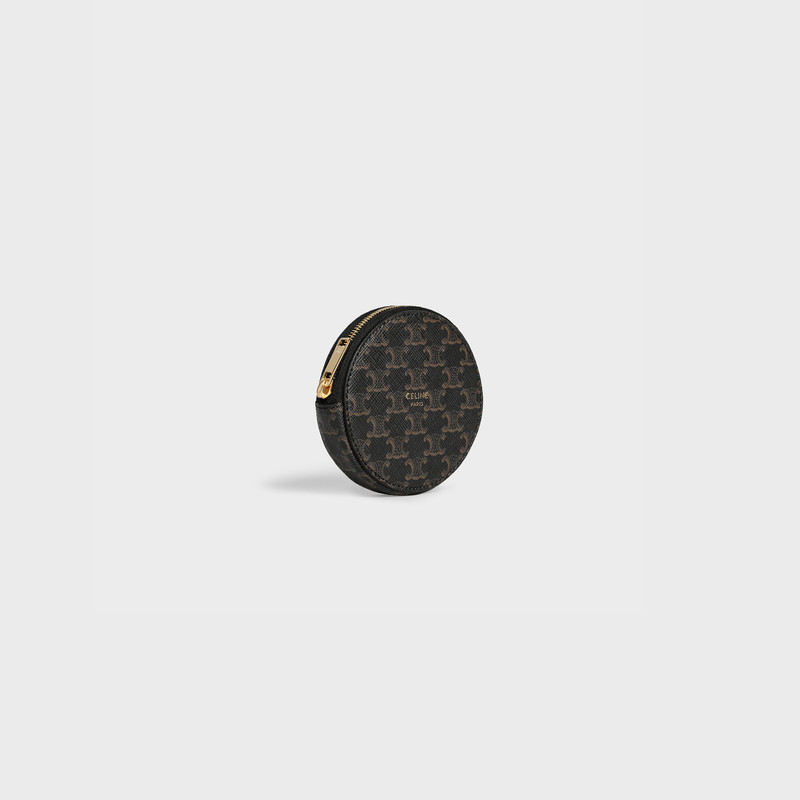 CELINE Coin Purse in Triomphe Canvas outlook