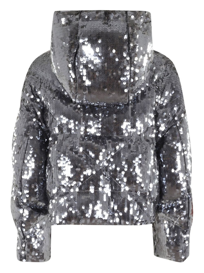 Khrisjoy sequin-embellished puffer jacket outlook