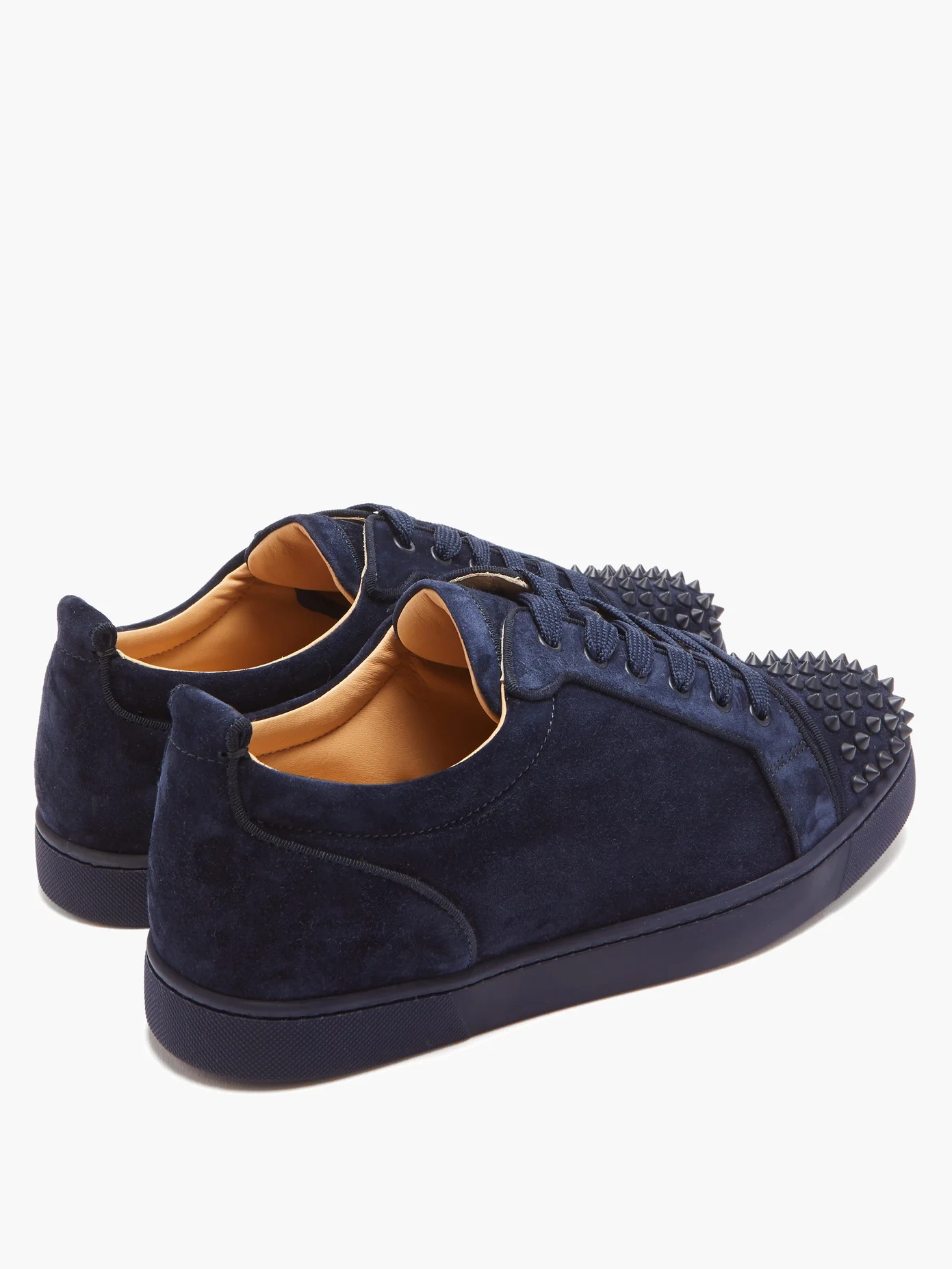 Louis Junior spike-embellished suede trainers - 4