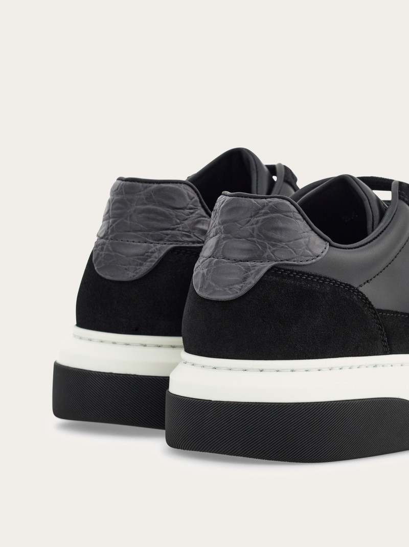 FERRAGAMO Low top sneaker with Gancini outlook