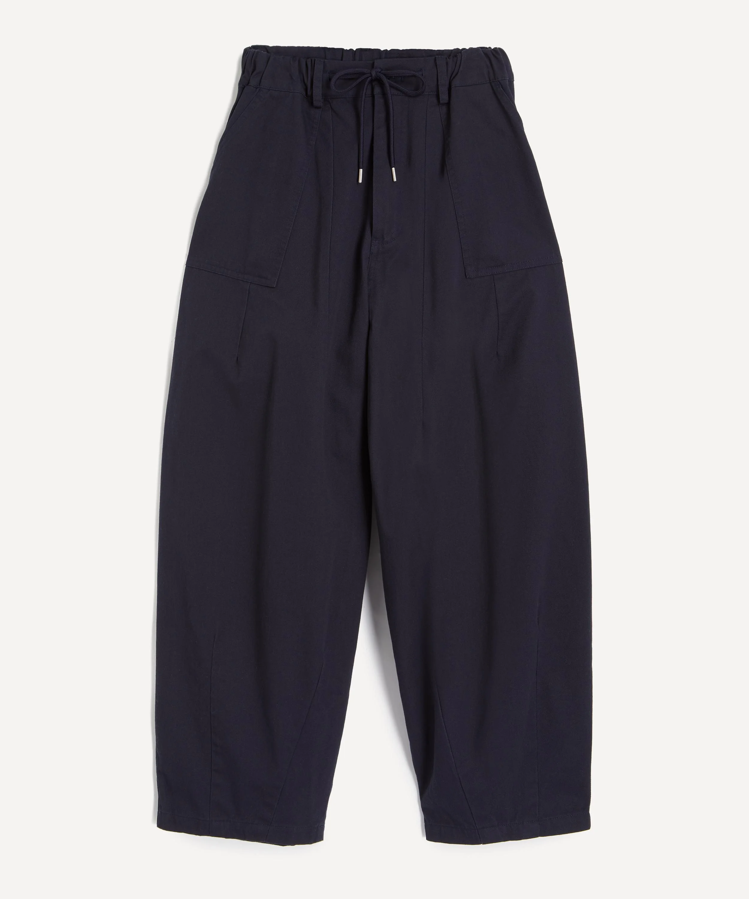 Navy Twill Balloon Trousers - 1