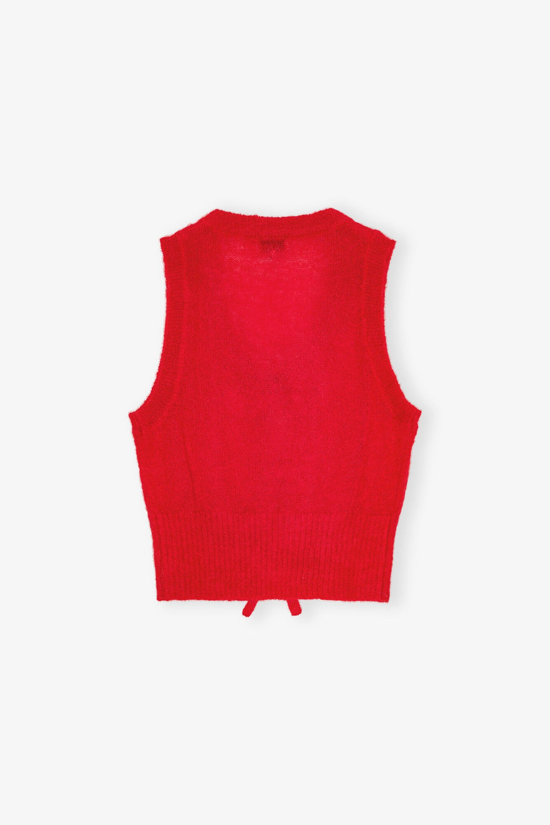RED TIE STRING VEST 6