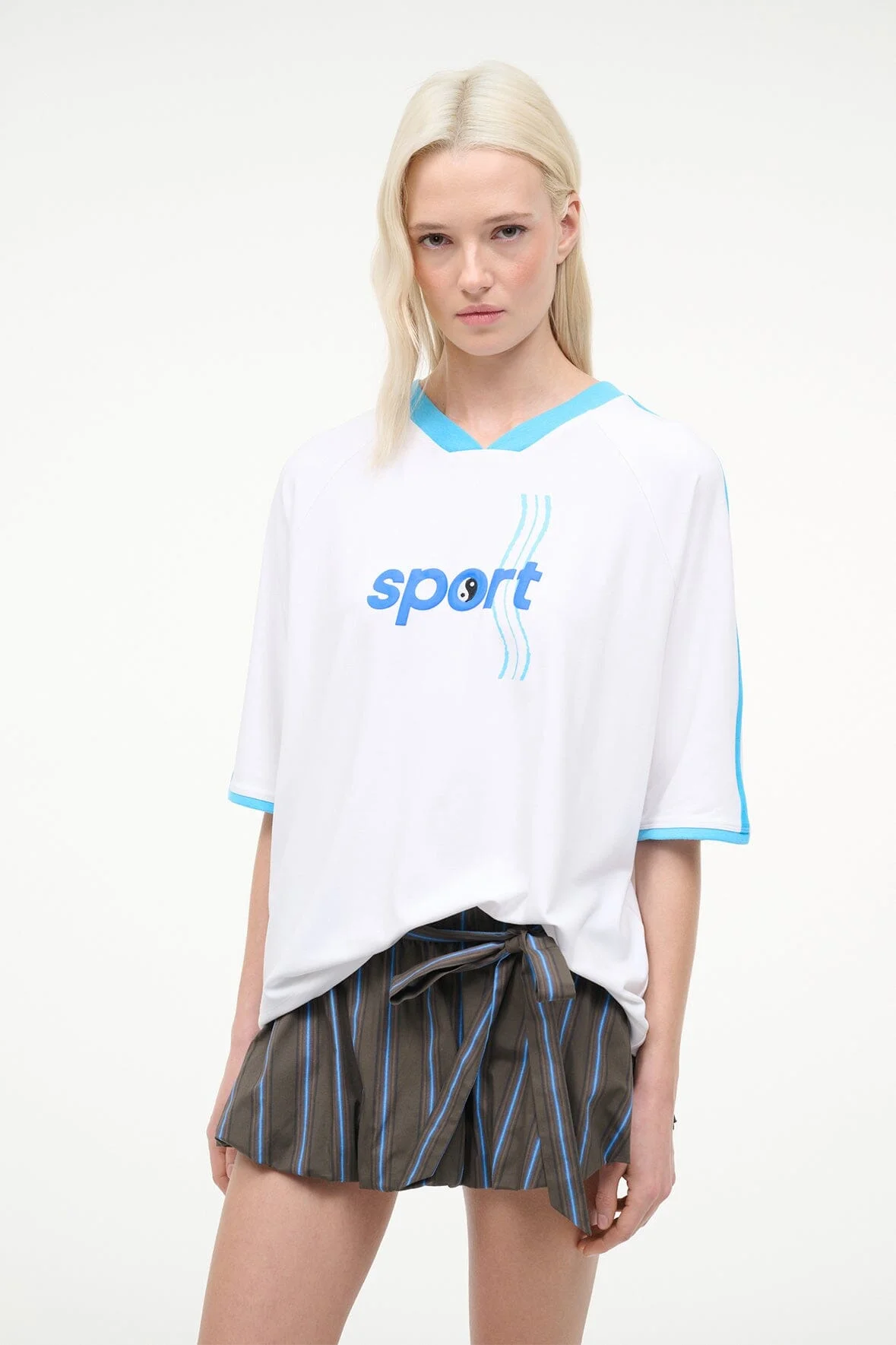 STAUD AXIS TOP WHITE - 1