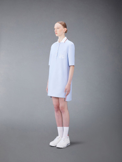 Thom Browne embroidered cotton polo minidress outlook